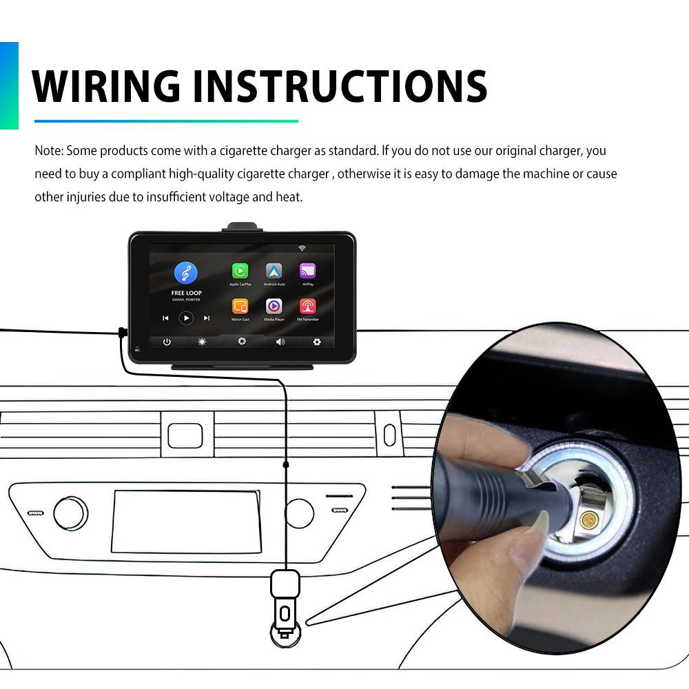 7 Inch Hd Smart Screen Carplay + Android Auto + Android - 64Gb