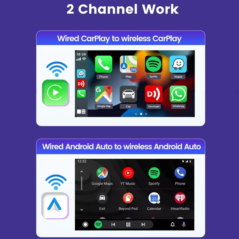 Wireless Carplay Box For Android Auto 2Air