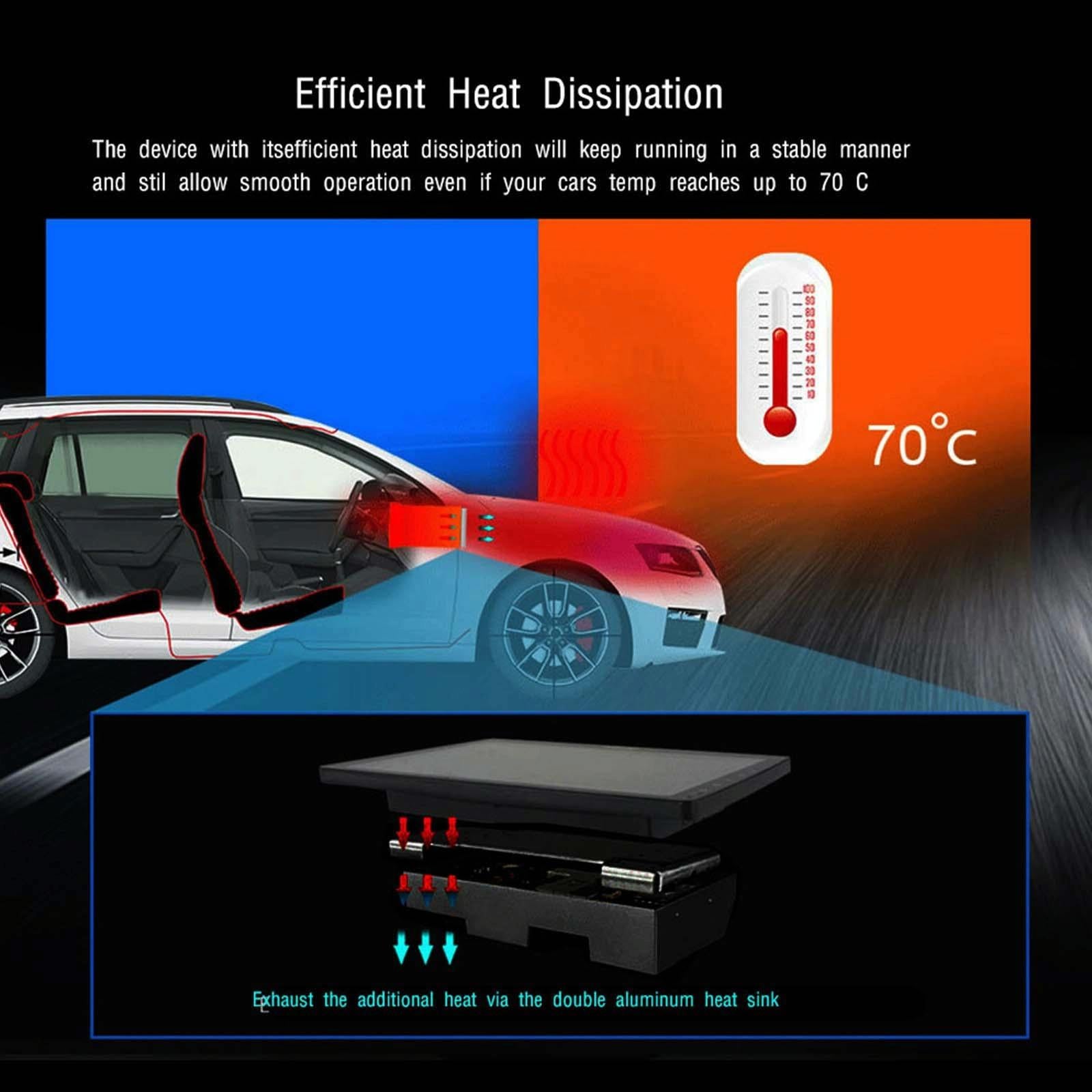 9 Inch Car Android Navigation Screen With Carplay - 2 + 64G