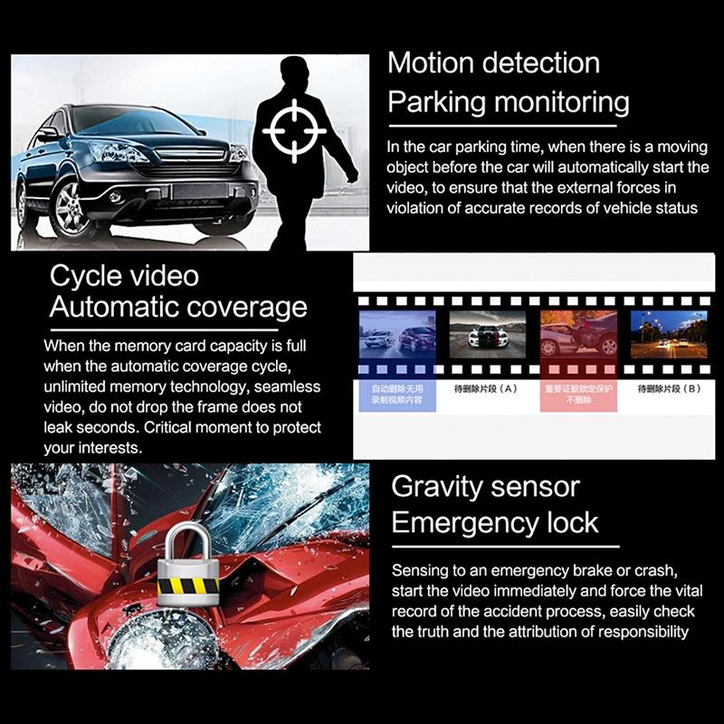 Hd Wifi Car Dash Cam with Night Vision - 1080p