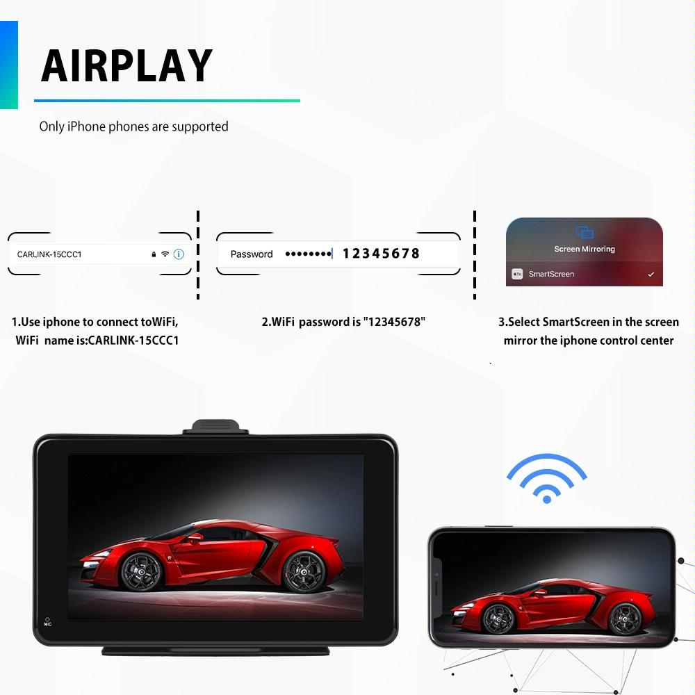 7 Inch Hd Smart Screen Carplay + Android Auto + Android - 32G