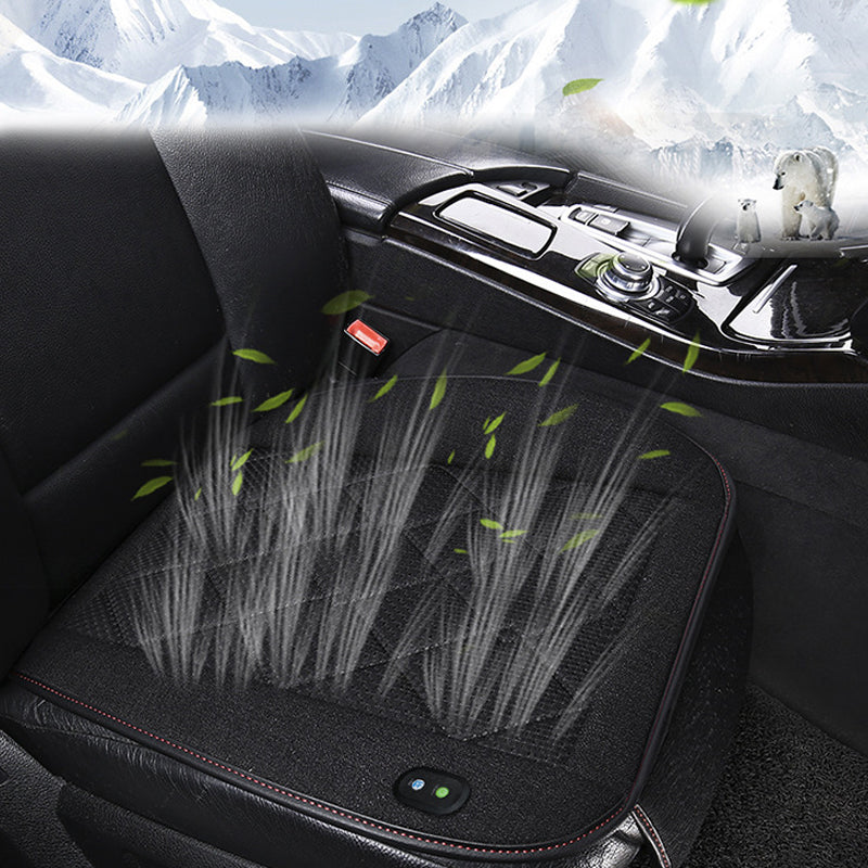 Vibe Geeks Car Seat Cover Cooling Pad Electric Air Ventilator Seat Cushion - Beige