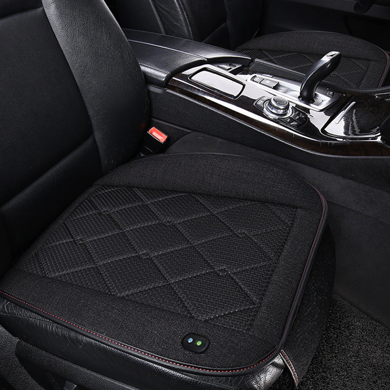 Vibe Geeks Car Seat Cover Cooling Pad Electric Air Ventilator Seat Cushion - Beige